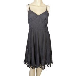 Ann Taylor Loft Petites spaghetti strap black‎ empire waist black dress size 6P